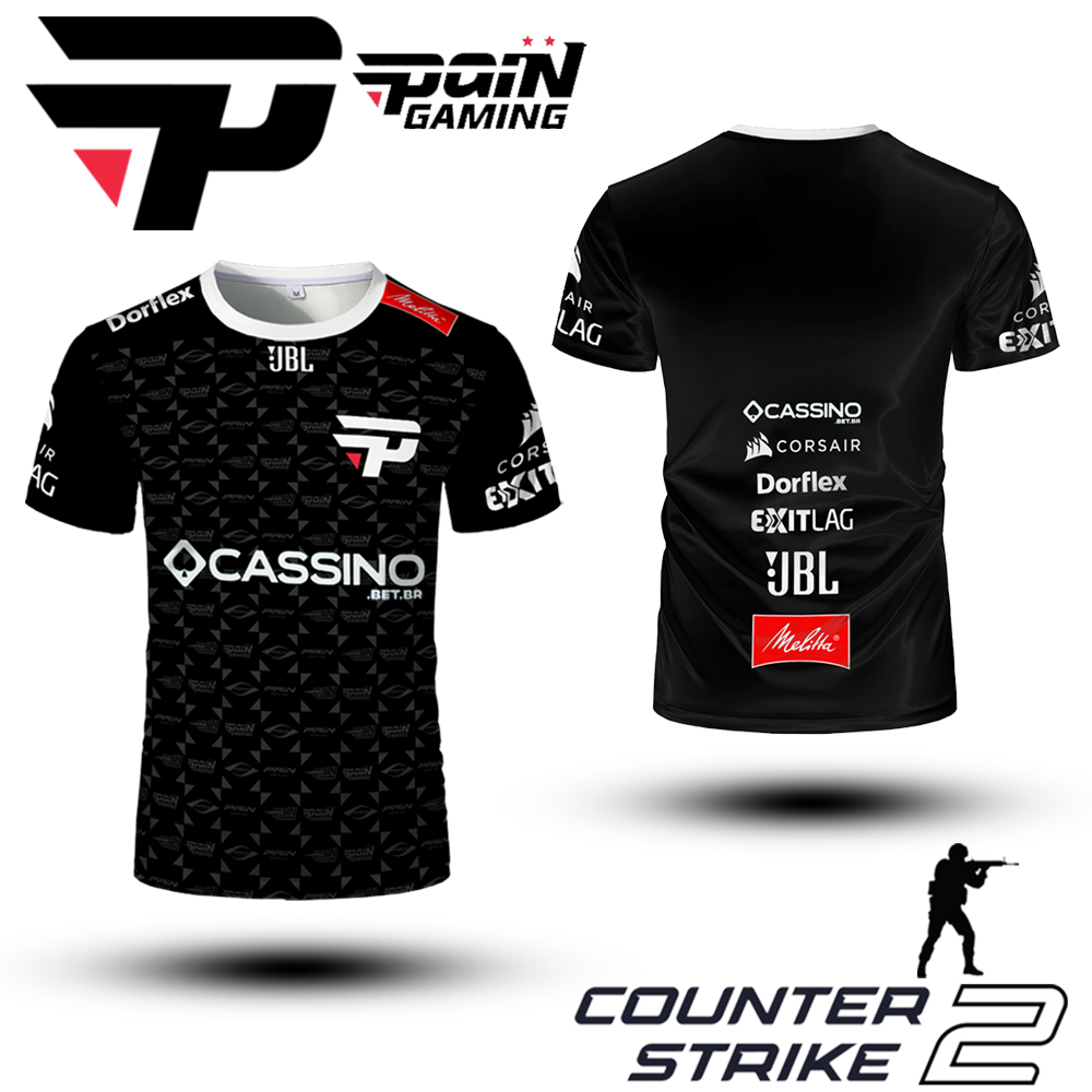 Custom Esports Gaming Jersey - PaiN Gaming Club 2025 Uniforms Esports