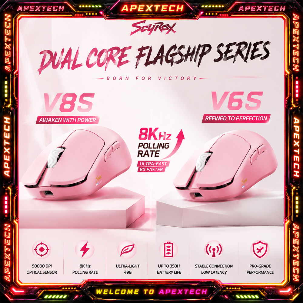 Esports Gaming - Scyrox V8s V6s Lightweight Wireless Mouse