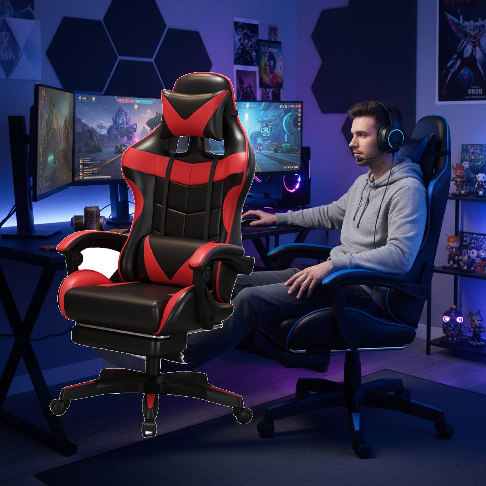 Rgb Gaming Chair - Ergonomic Gaming Chair for Home Use