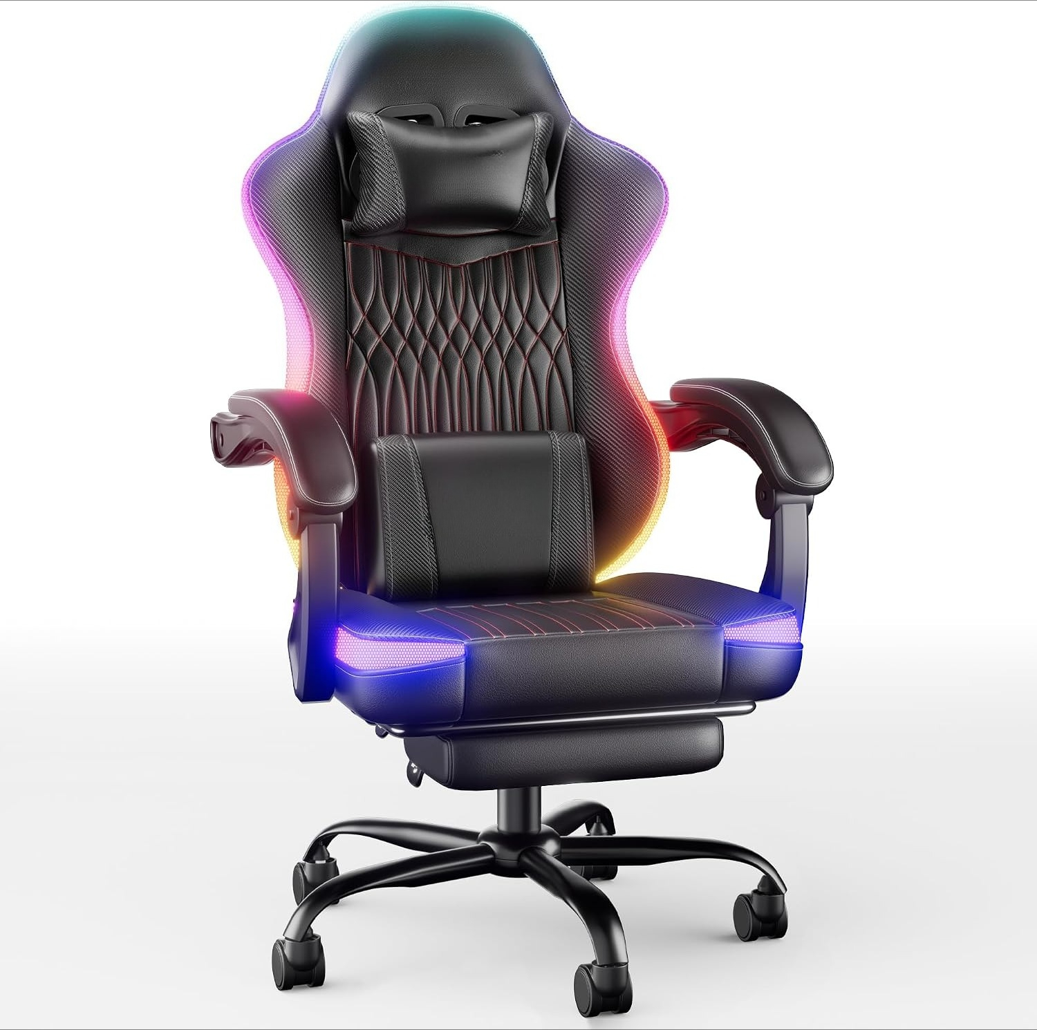 Rgb Gaming Chair - Gaming Chair Ergonomic, RGB LED Lights