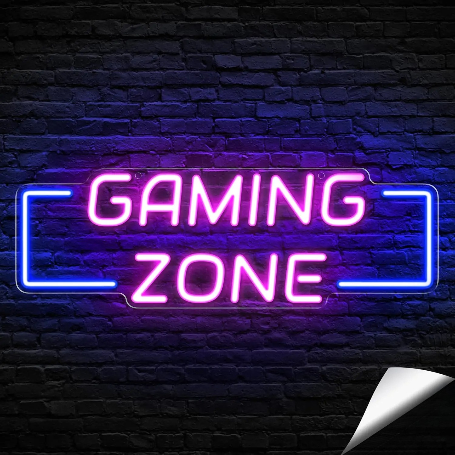 Gaming Zone Neon Sign USB LED  - Esports Gaming Zone ulasan dan harga