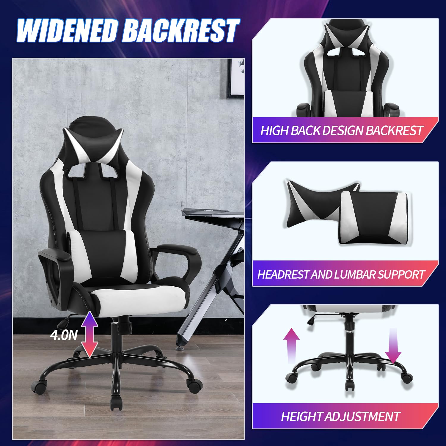 Gaming Chair Office Chair High - Video Gaming & Esports Usd Acc ulasan dan harga