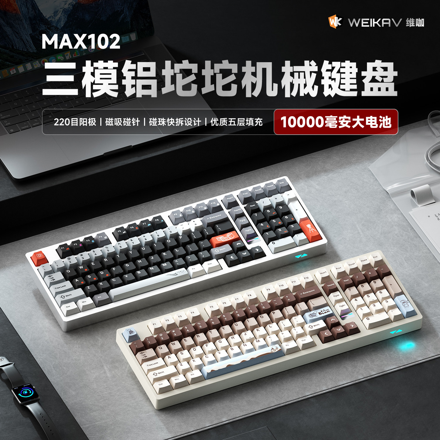 Weika Max102 Aluminum Case Wir - Esports Gaming ulasan dan harga