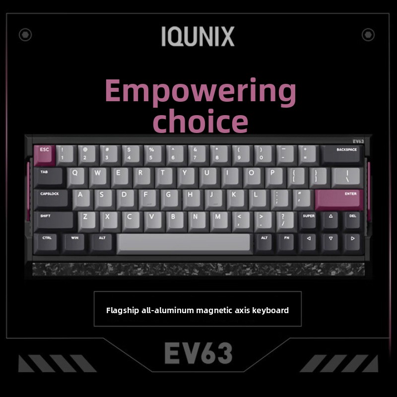 IQUNIX EV63 Magnetic Axis Keyb - Esports Gaming Zone ulasan dan harga