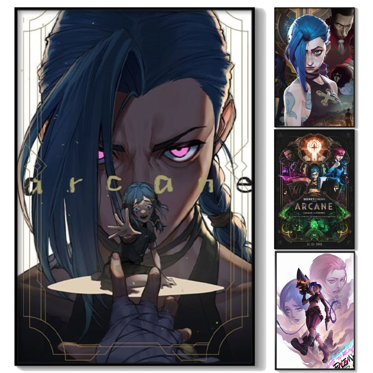 Arcane Jinx Double Version Unf - Esports Gaming Poster ulasan dan harga