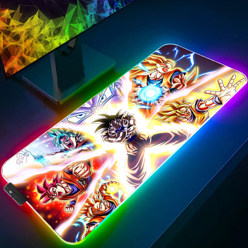 LED Mouse pad Dragon Ball Comp - Esports Gaming Mice ulasan dan harga