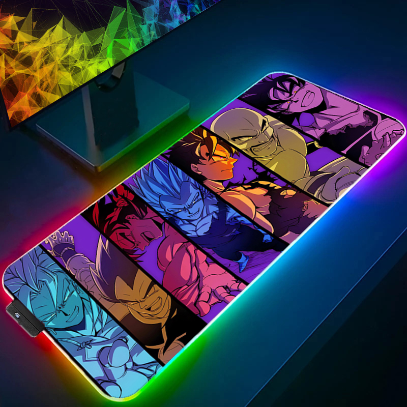 LED Mouse pad Dragon Ball Comp - Esports Gaming Mice ulasan dan harga