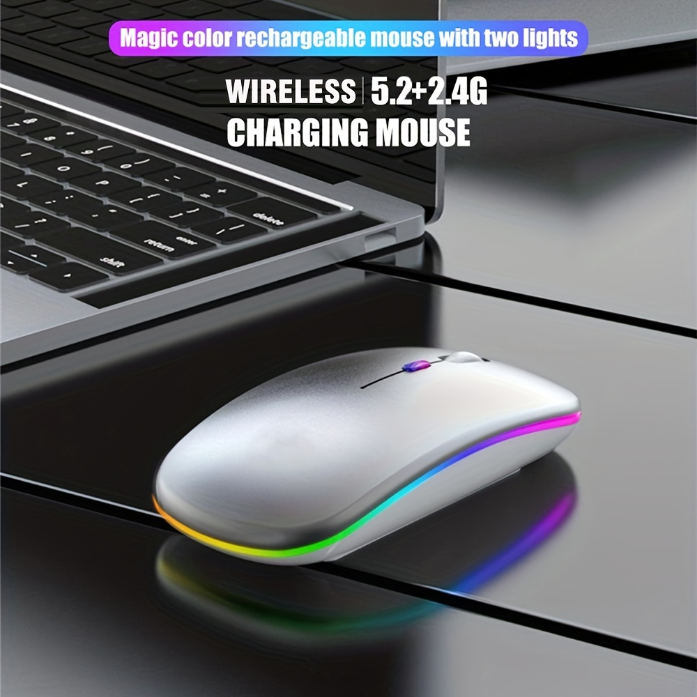 Wireless Mouse RGB Rechargeabl - Esports Gaming Mice ulasan dan harga
