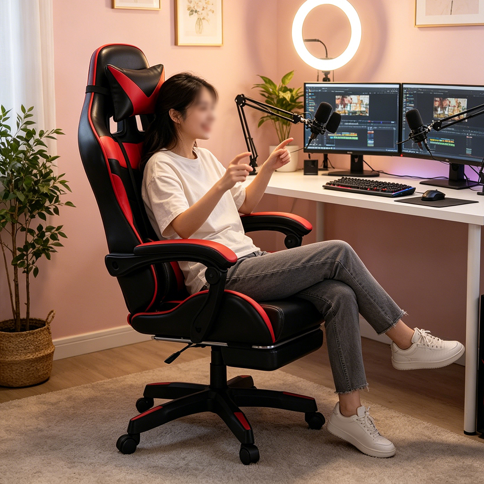 Ergonomic Gaming Chair for Hom - Rgb Gaming Chair ulasan dan harga