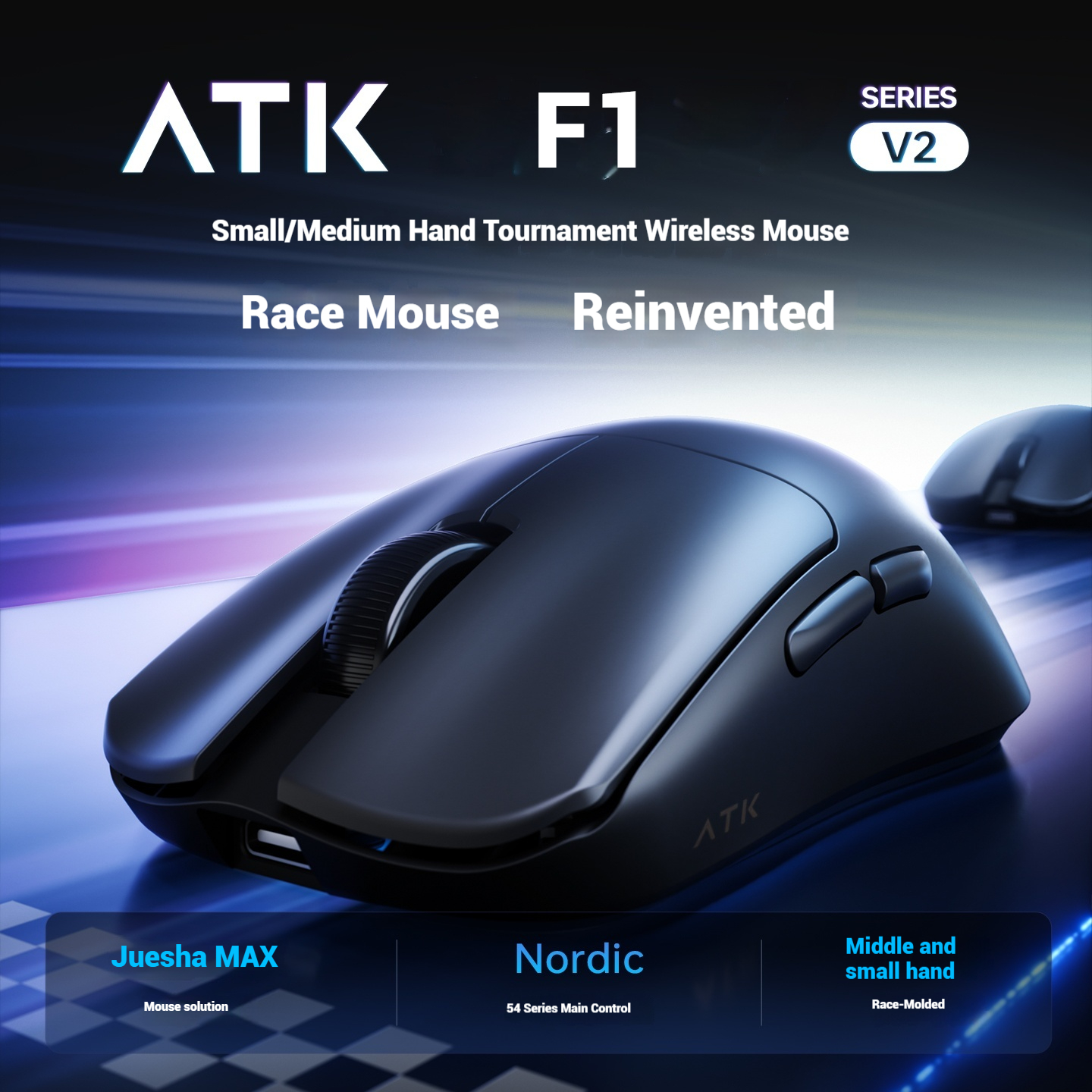 ATK Blazing Sky F1 V2 Ultimate - Esports Gaming Mice ulasan dan harga