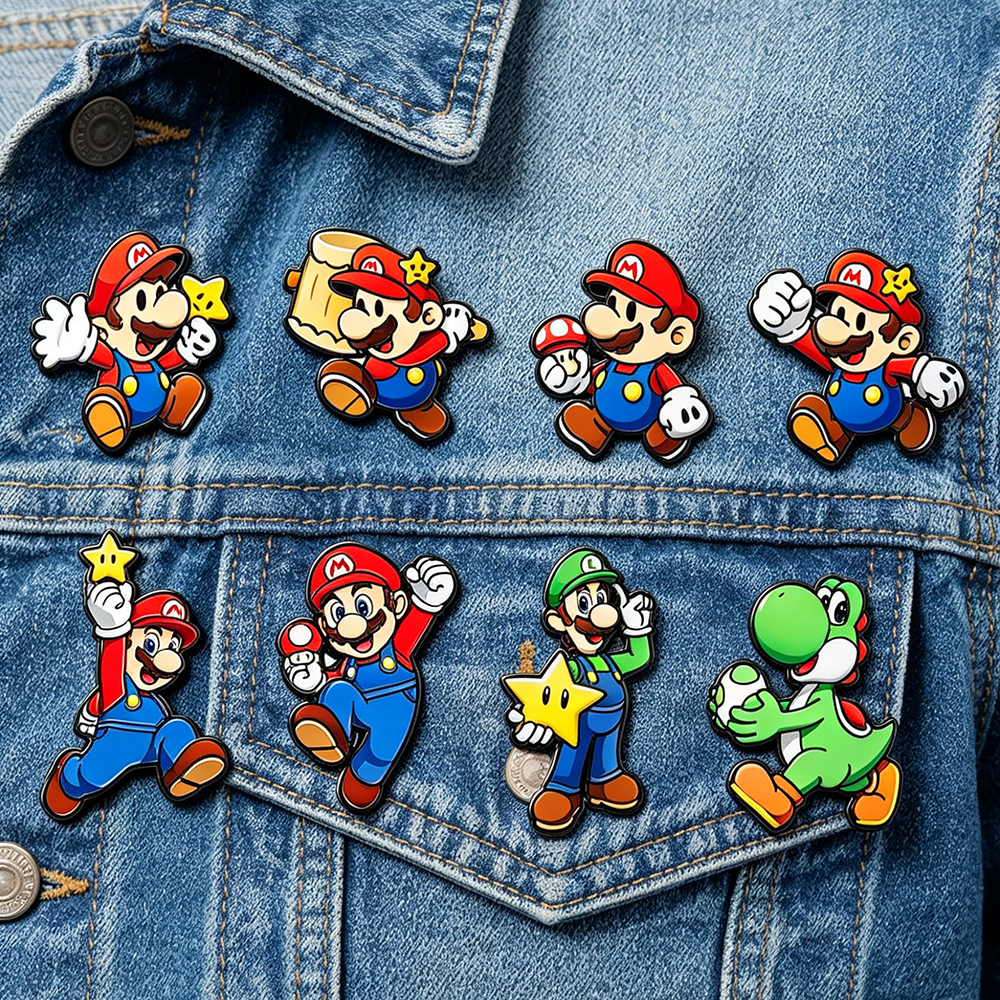 4/8pcs Cartoon Dinosaur Enamel - Esports Gaming Jacket ulasan dan harga