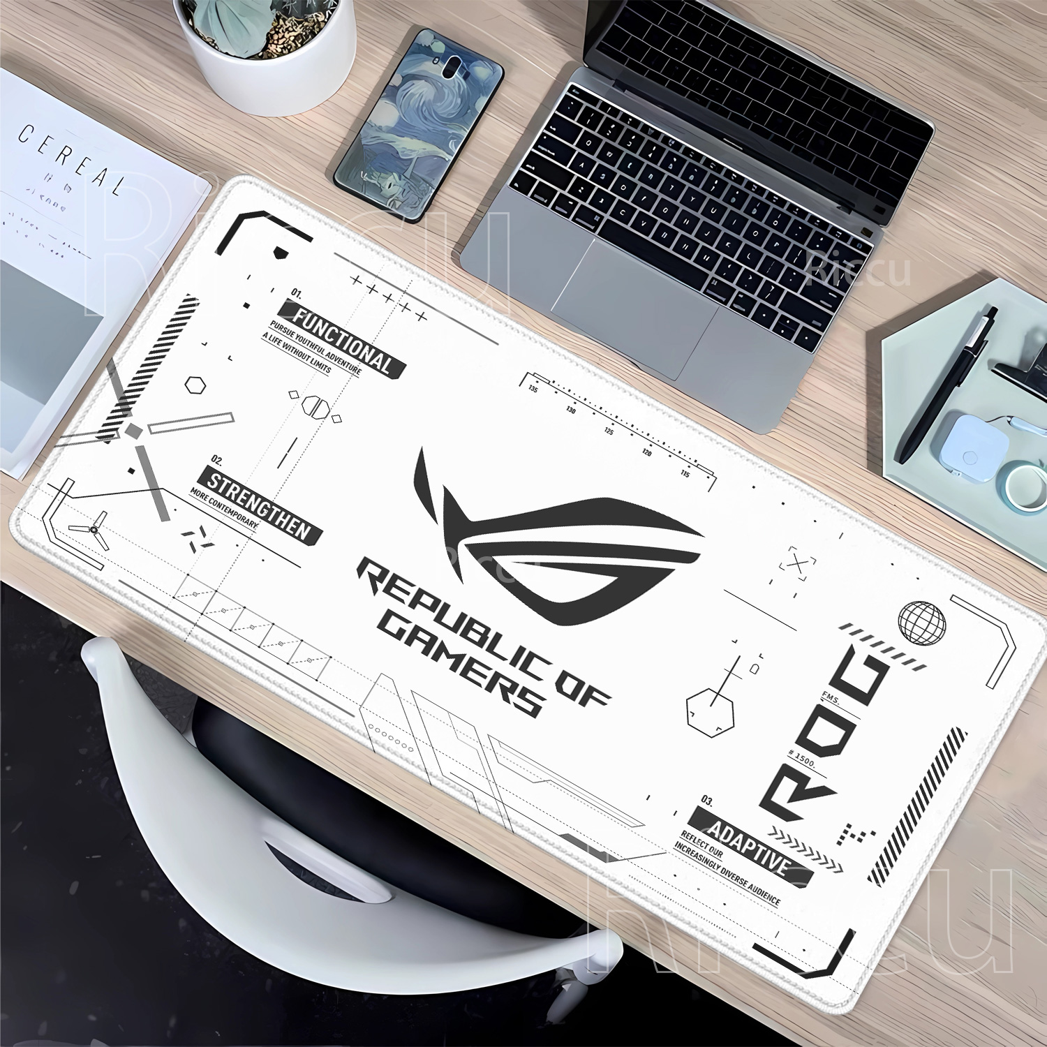 R-ROG Large Gaming Mouse Pad A - Esports Gaming Table ulasan dan harga