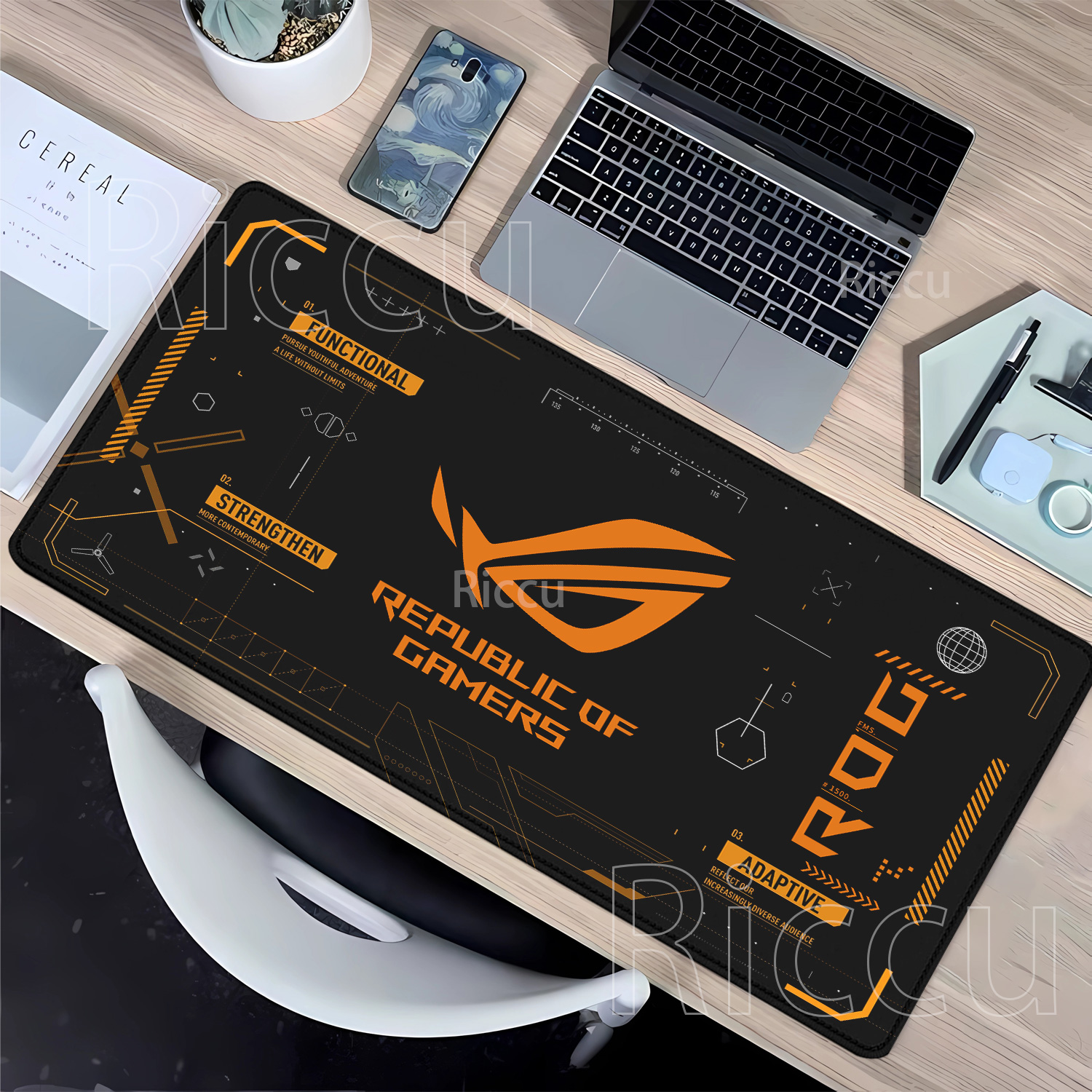R-ROG Large Gaming Mouse Pad A - Esports Gaming Table ulasan dan harga