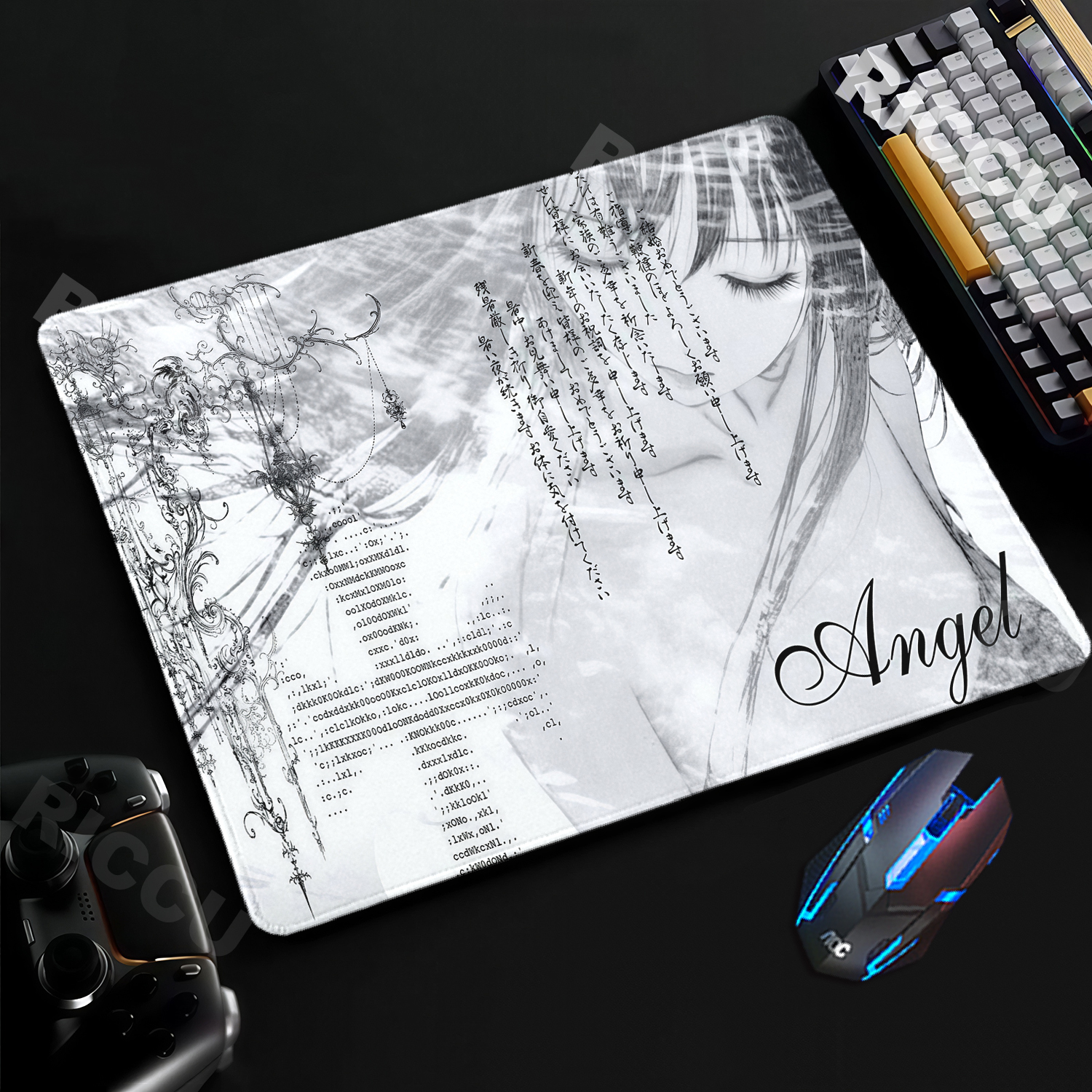 Anime Aesthetics Black White M - Esports Gaming Table ulasan dan harga